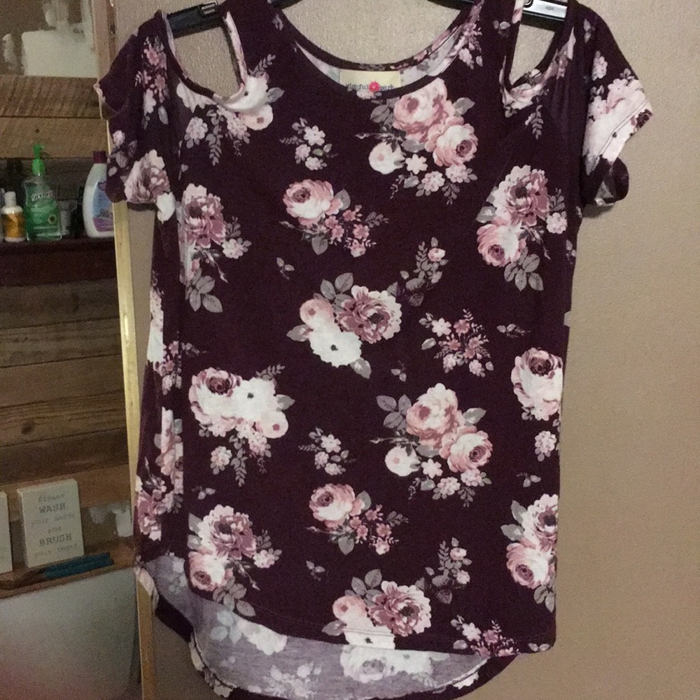 Wishful park split sleeve blouse